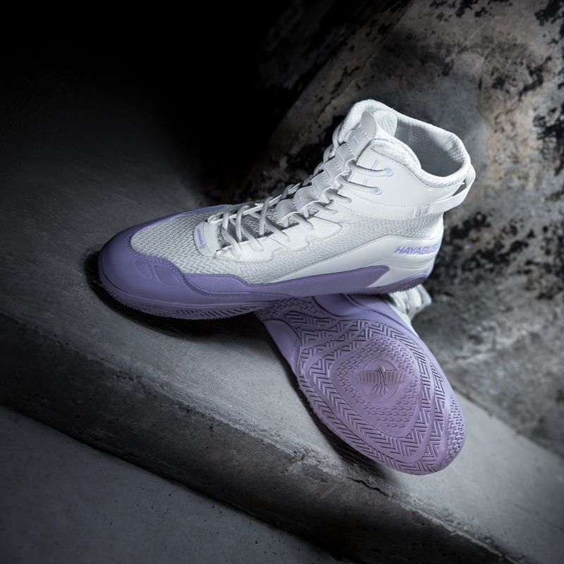 Hayabusa Talon Boxerská obuv white/lavender 4