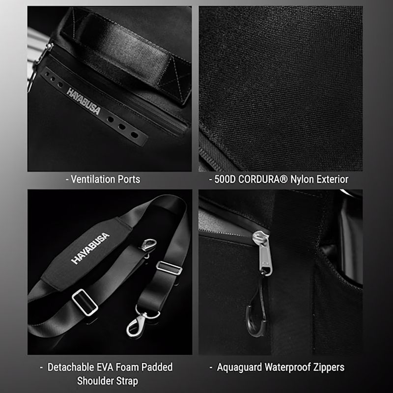 Taška Hayabusa Airstream Athletic Duffle Bag 50 l čierna 6