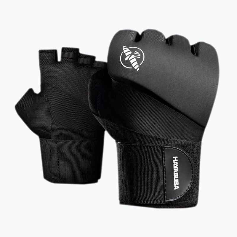 Hayabusa Elite Quick Wraps grapplingové rukavice čierne