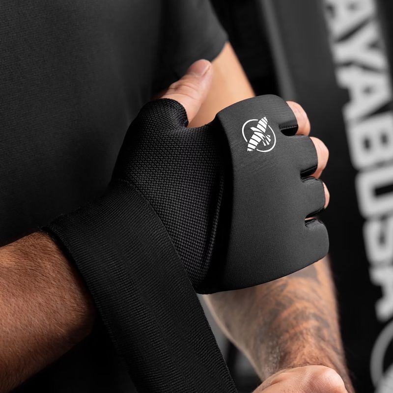 Hayabusa Elite Quick Wraps grapplingové rukavice čierne 4