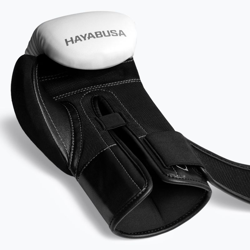 Boxerské rukavice Hayabusa E1 Boxing white/silver 2