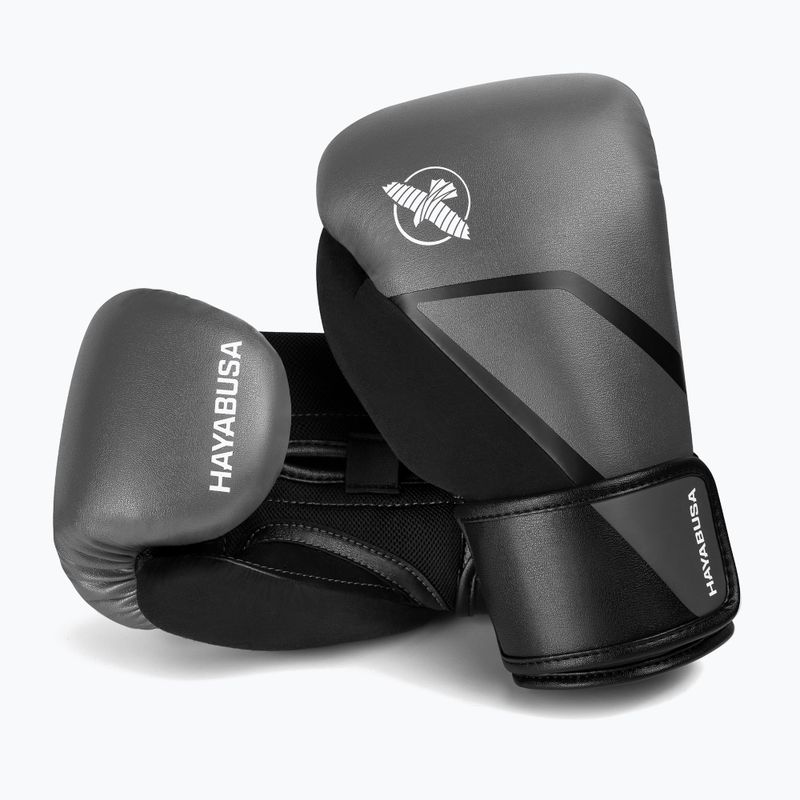 Boxerské rukavice Hayabusa E1 Boxing grey/black 6