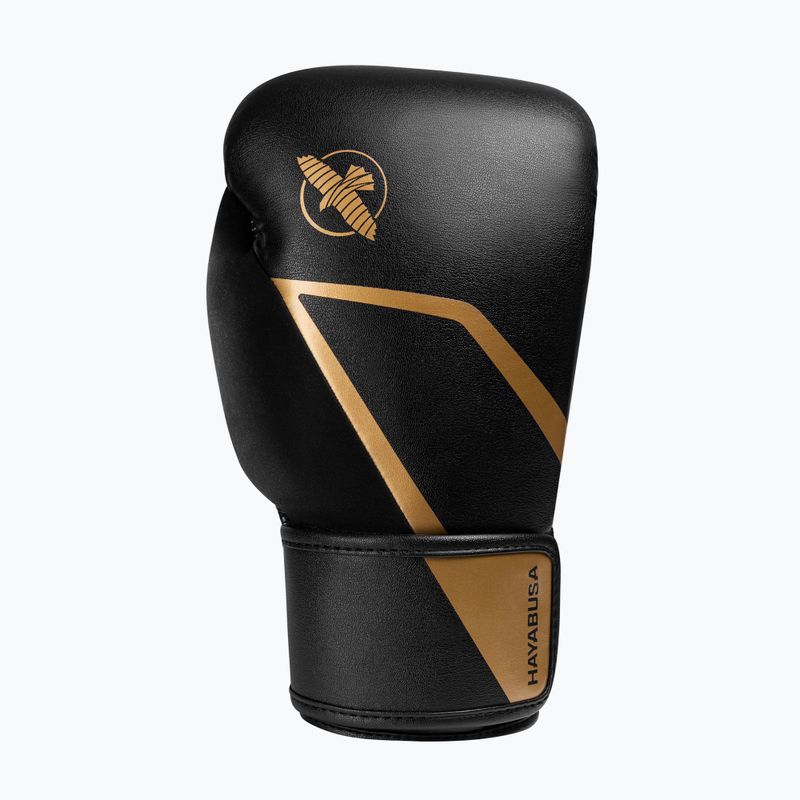 Boxerské rukavice Hayabusa E1 Boxing black/gold 3