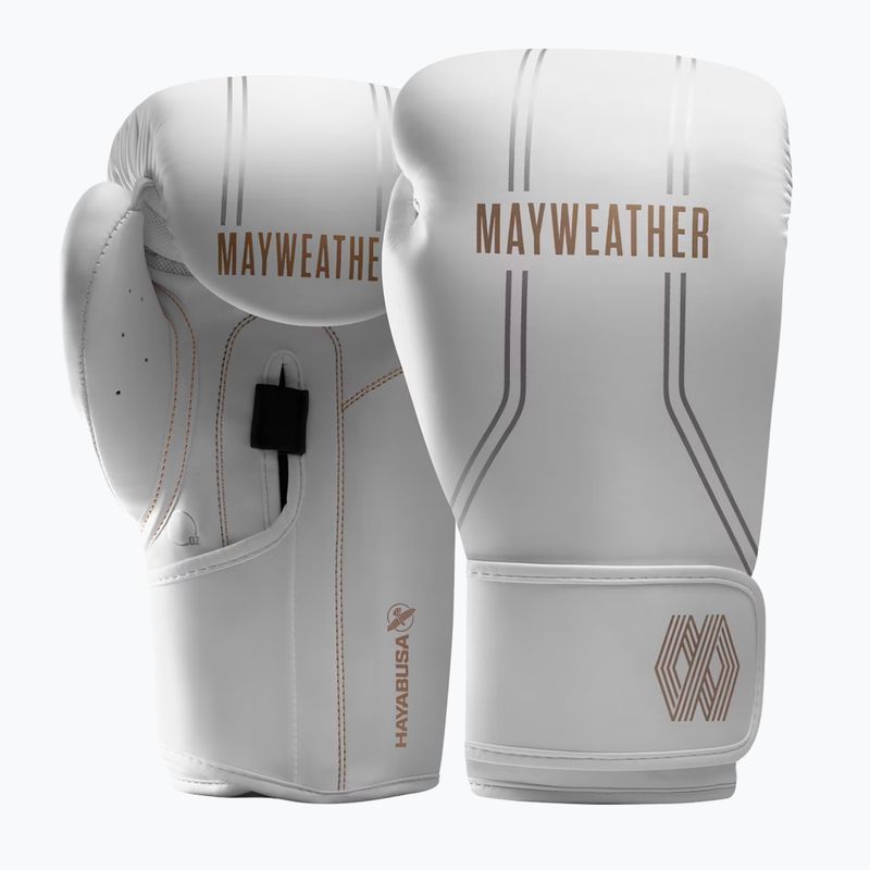 Hayabusa Mayweather Contender biele/zlaté boxerské rukavice