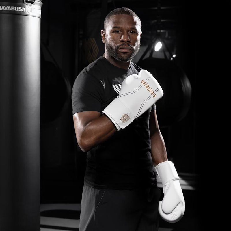 Hayabusa Mayweather Contender biele/zlaté boxerské rukavice 5