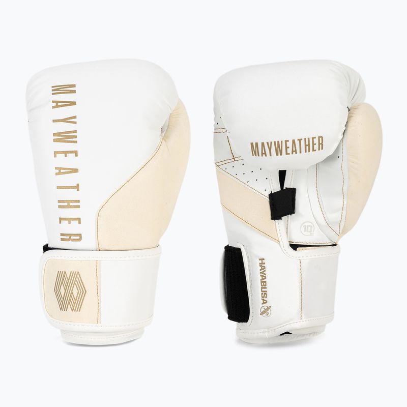 Hayabusa Mayweather Champ biele/zlaté boxerské rukavice