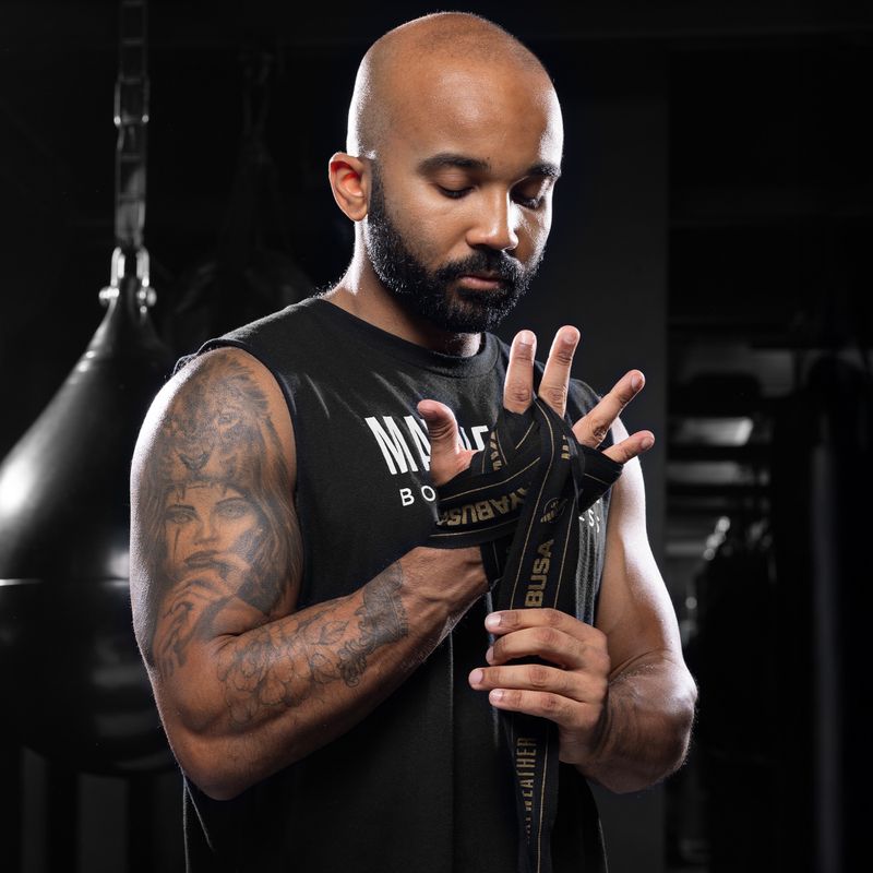 Boxerské bandáže Hayabusa Mayweather Stretch Hand Wraps 450 g black/gold 5