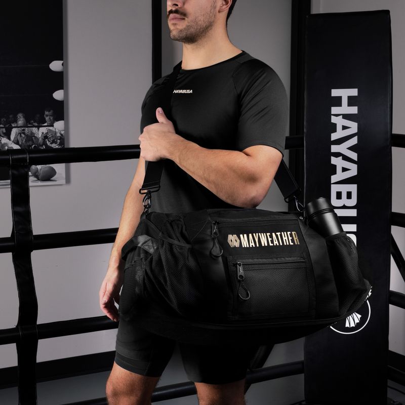 Hayabusa Mayweather Sieťovaná športová taška 70 l čierna/zlatá 8