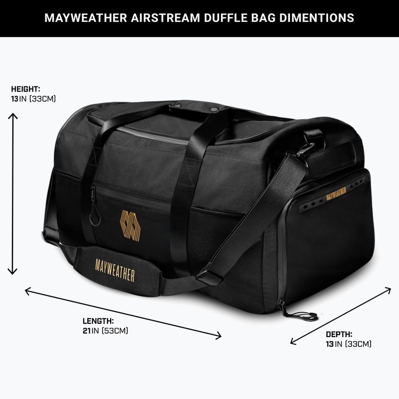 Taška Hayabusa Mayweather Airstream Duffle Bag 50 l black/gold 3