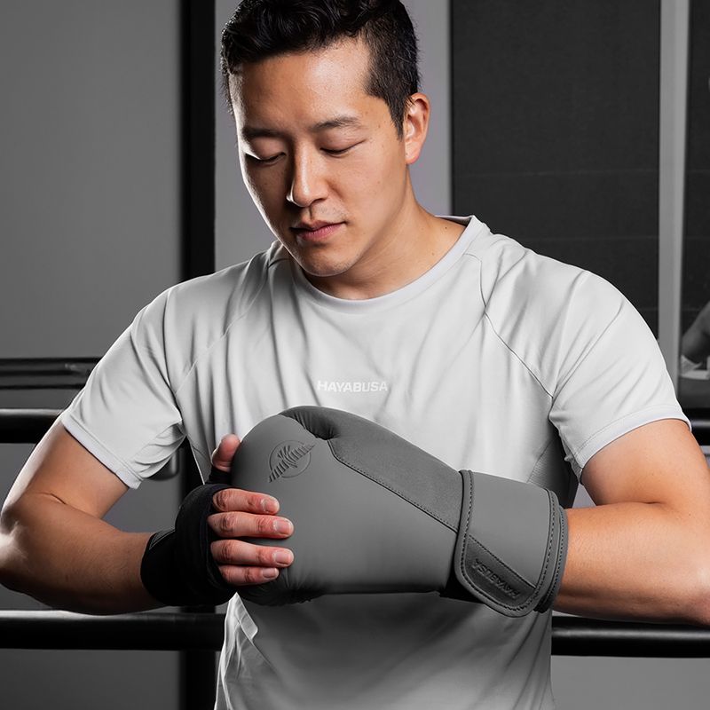 Boxerské rukavice Hayabusa T360 Boxing charcoal 16