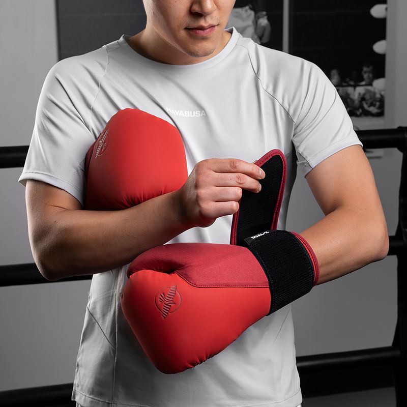 Boxerské rukavice Hayabusa T360 Boxing red 15