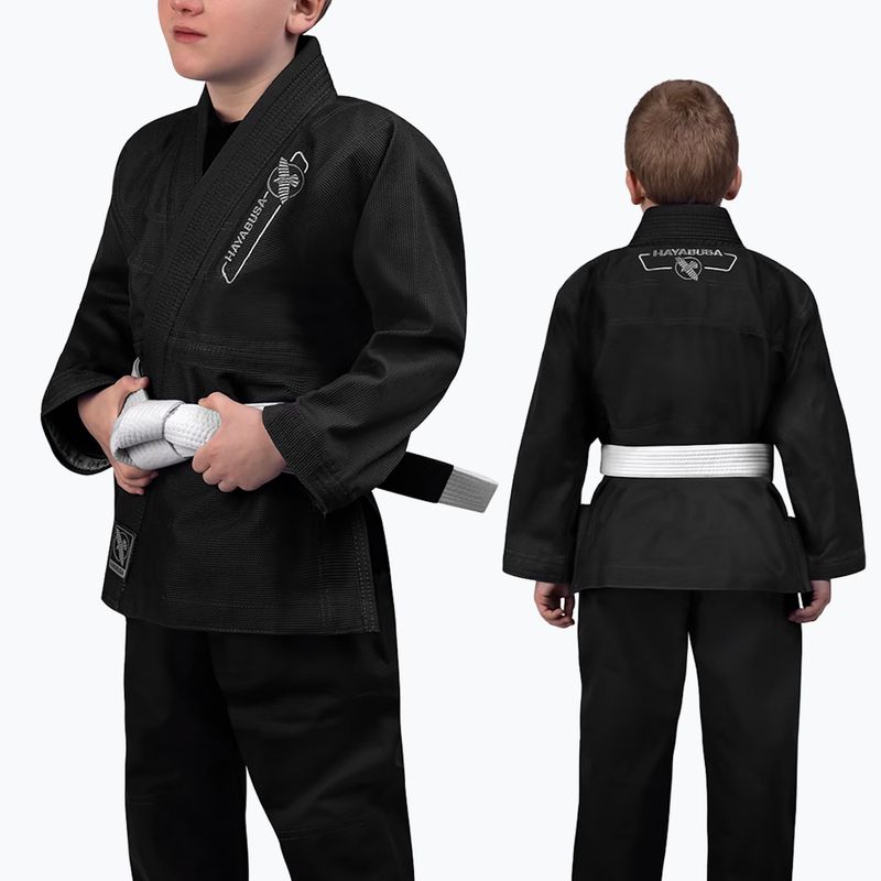 GI pre deti brazílske jiu-jitsu Hayabusa Essential black