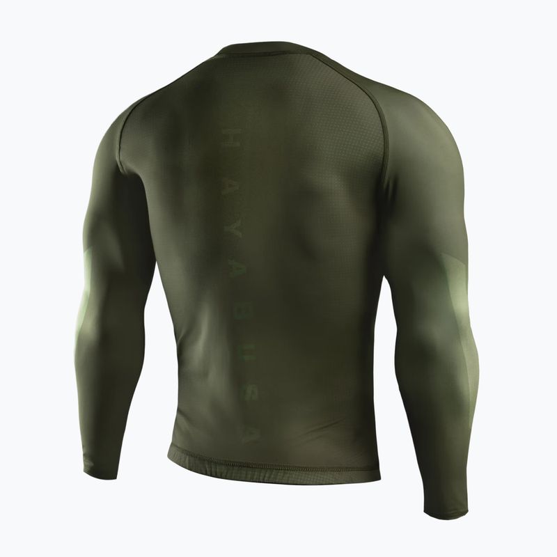 Pánsky rashguard s dlhým rukávom Hayabusa Core Rash Guard green 2