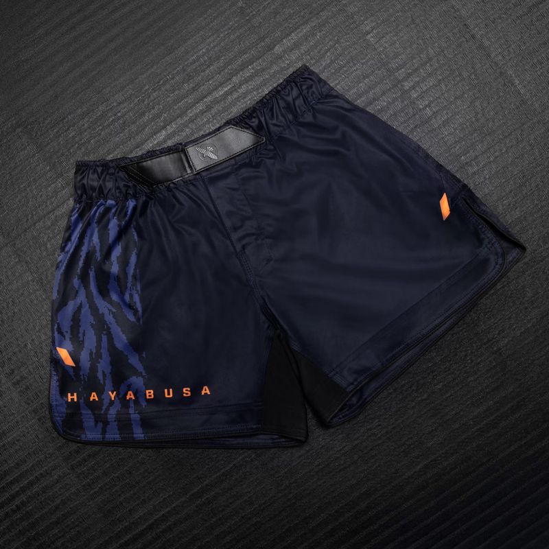 Pánske tréninkové šortky Hayabusa Apex Fight Mid navy/orange 3