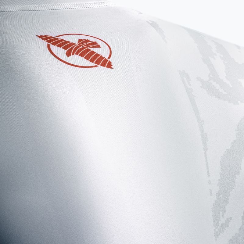 Pánsky rashguard longsleeve Hayabusa Apex Rash Guard white/coral 5
