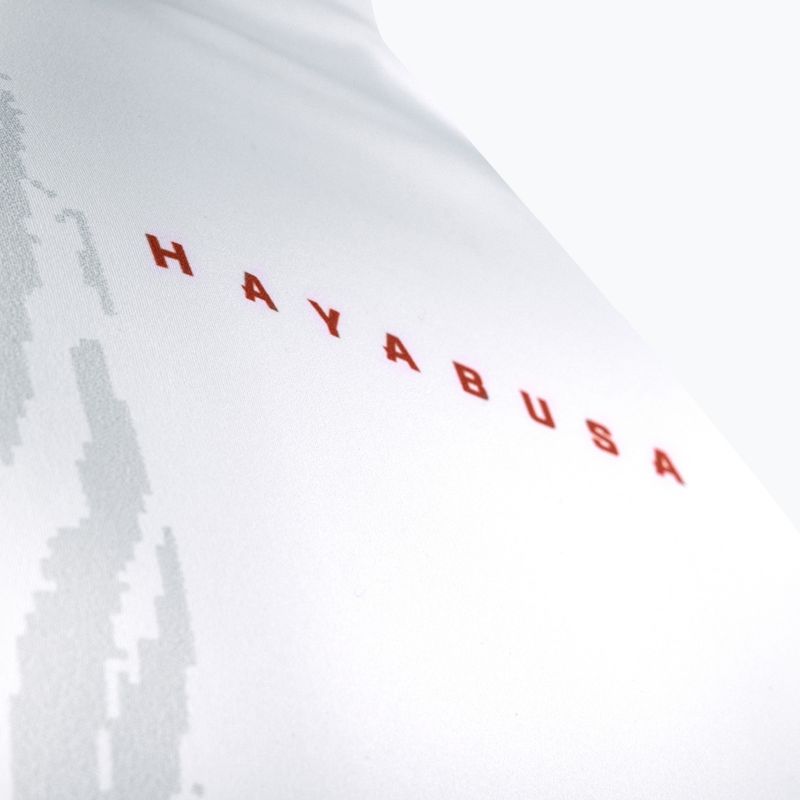 Pánsky rashguard longsleeve Hayabusa Apex Rash Guard white/coral 6