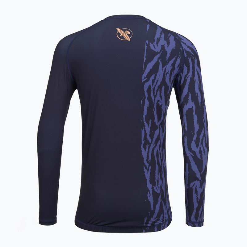 Pánsky rashguard s dlhým rukávom Hayabusa Apex Rash Guard navy/orange 2