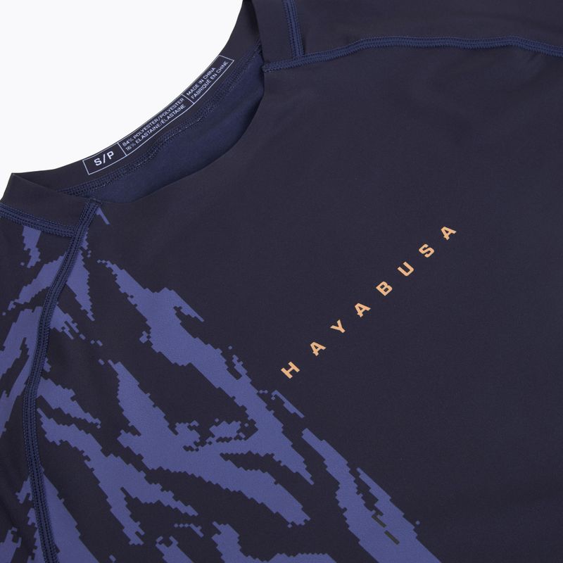 Pánsky rashguard s dlhým rukávom Hayabusa Apex Rash Guard navy/orange 3