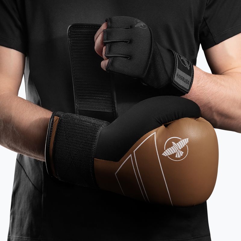 Boxerské rukavice Hayabusa S4 Leather golden brown 8