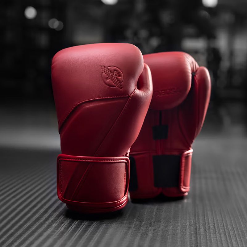 Boxerské rukavice Hayabusa E1 Leather red 5
