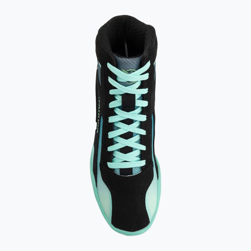 Boxerské topánky Hayabusa Surge black/cyan 5