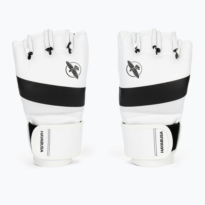 Hayabusa T3 MMA grapplingové rukavice biele/čierne 2