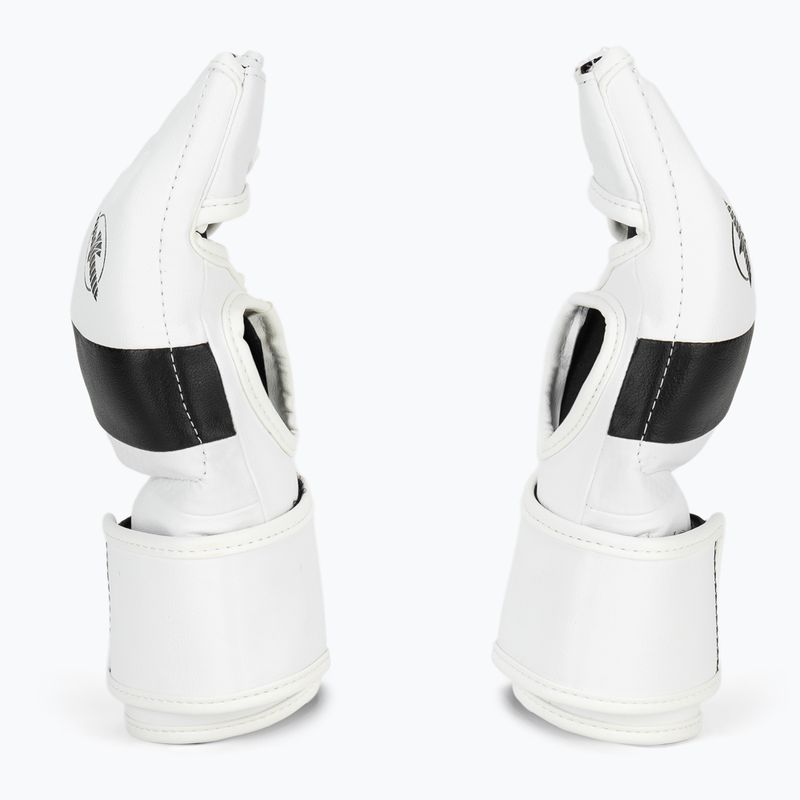 Hayabusa T3 MMA grapplingové rukavice biele/čierne 4