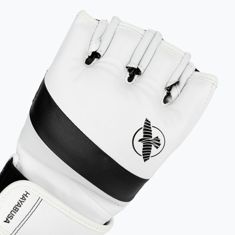 Hayabusa T3 MMA grapplingové rukavice biele/čierne 5