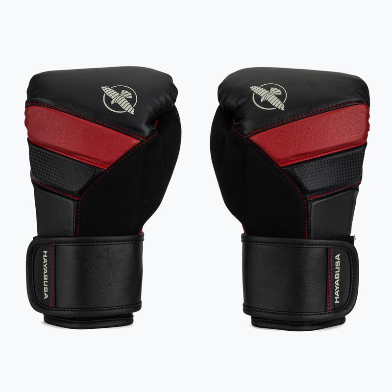 Boxerské rukavice Hayabusa T3 black/red 2