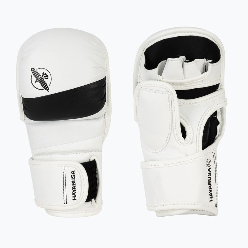 Hayabusa T3 Hybrid biele/čierne grapplingové rukavice