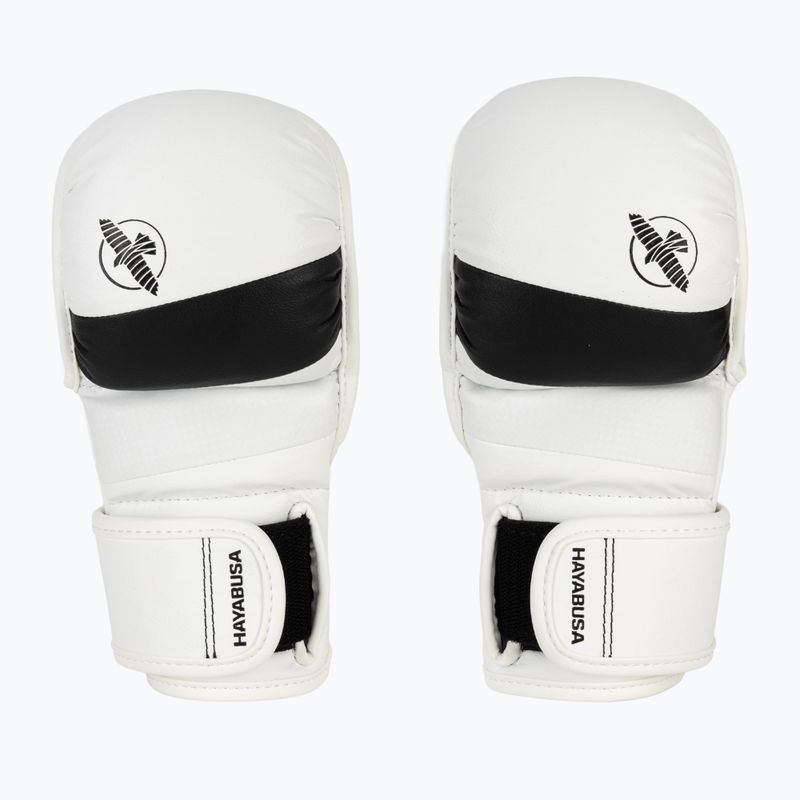 Hayabusa T3 Hybrid biele/čierne grapplingové rukavice 2