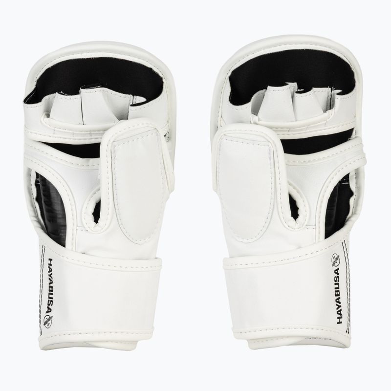 Hayabusa T3 Hybrid biele/čierne grapplingové rukavice 3