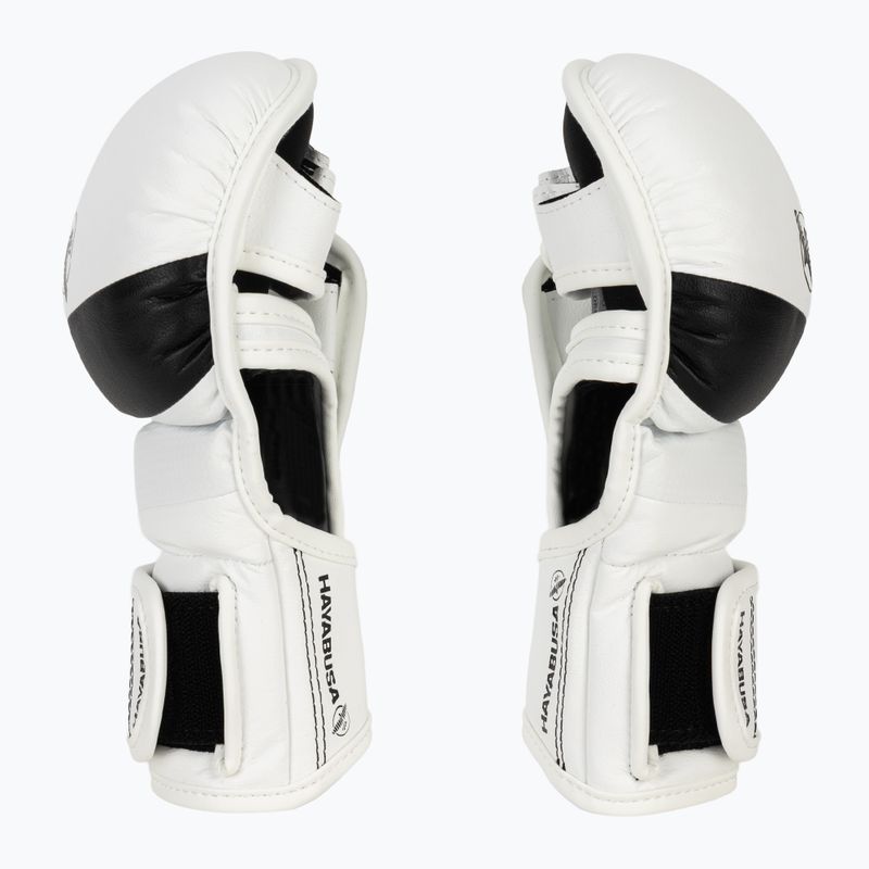 Hayabusa T3 Hybrid biele/čierne grapplingové rukavice 4