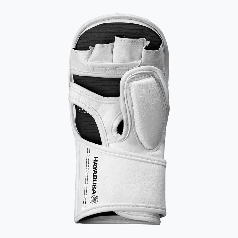 Hayabusa T3 Hybrid biele/čierne grapplingové rukavice 2