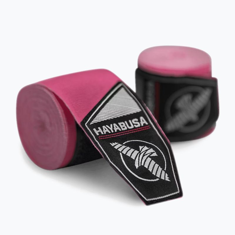 Boxerské bandáže Hayabusa Perfect Stretch Handwraps 450 cm pink