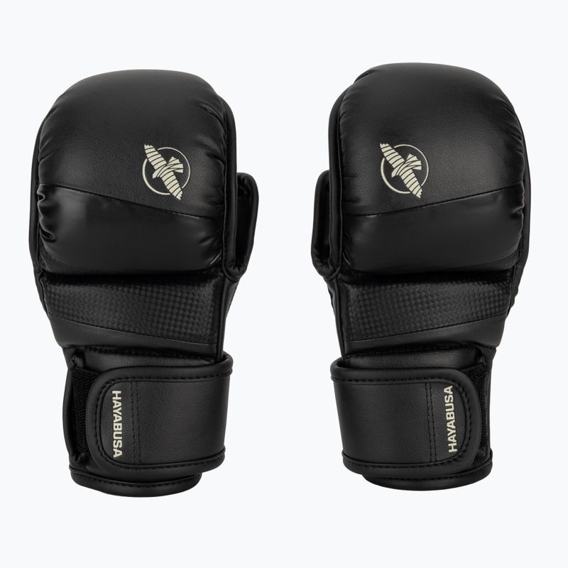 Hayabusa T3 Hybrid čierne grapplingové rukavice 2