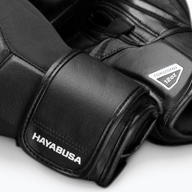 Čierne boxerské rukavice Hayabusa T3 6