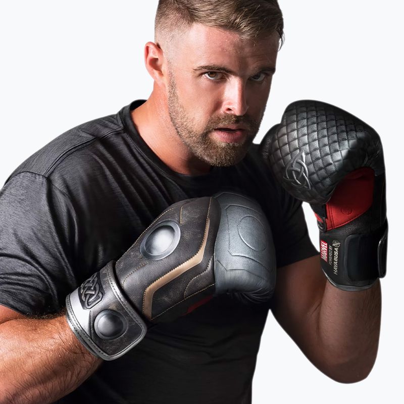 Boxerské rukavice Hayabusa Thor silver 5