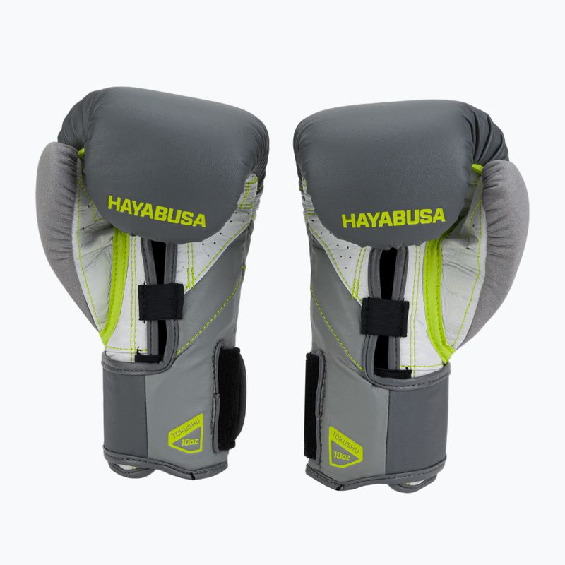Hayabusa T3 šedo-žlté boxerské rukavice T314G 2