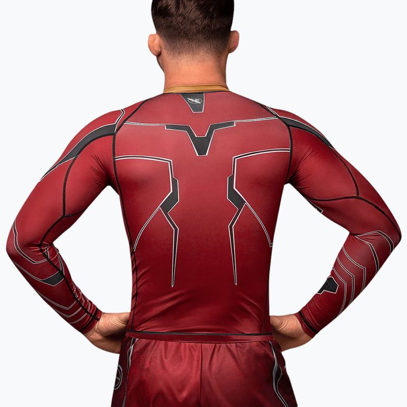 Hayabusa pánsky rashguard s dlhým rukávom Marvel's Iron Man red 2