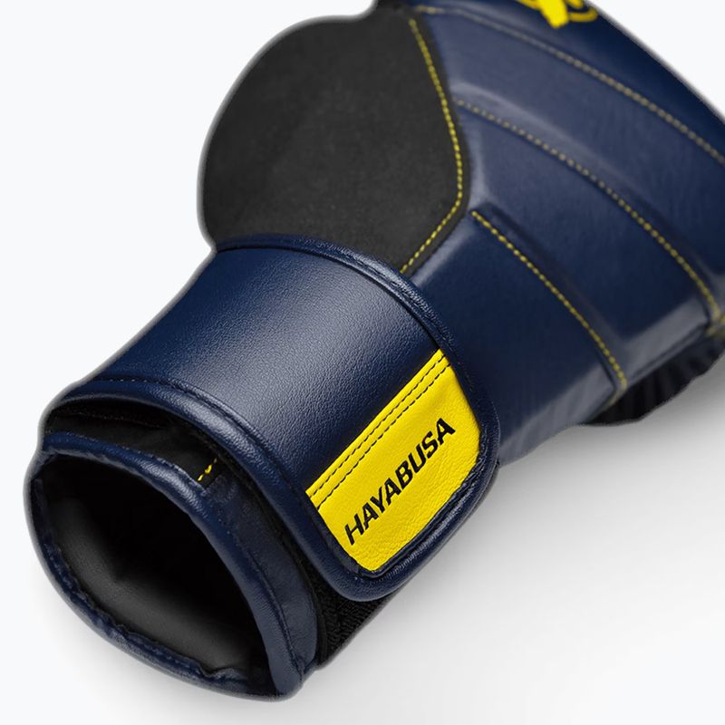 Hayabusa T3 námornícke/žlté boxerské rukavice 6