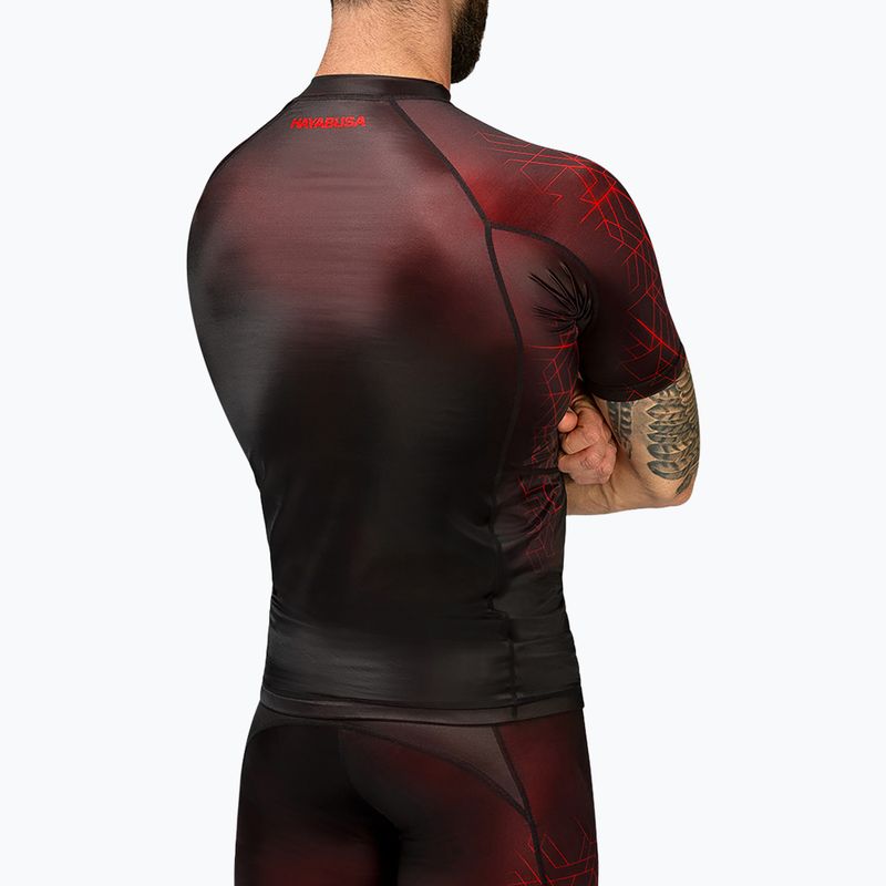 Pánske tričko Hayabusa Geo Rashguard s krátkym rukávom červené 2