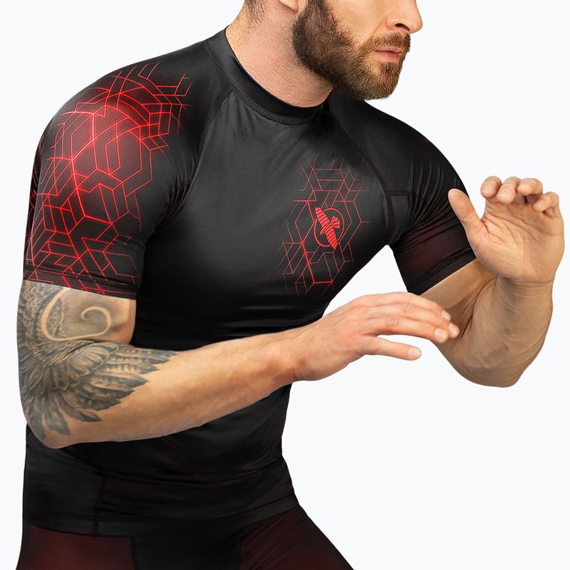 Pánske tričko Hayabusa Geo Rashguard s krátkym rukávom červené 4