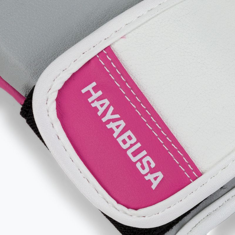 Hayabusa T3 boxerské rukavice bielo-ružové T314G 6