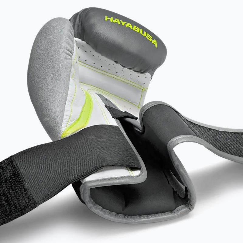 Hayabusa T3 šedo-žlté boxerské rukavice T314G 9