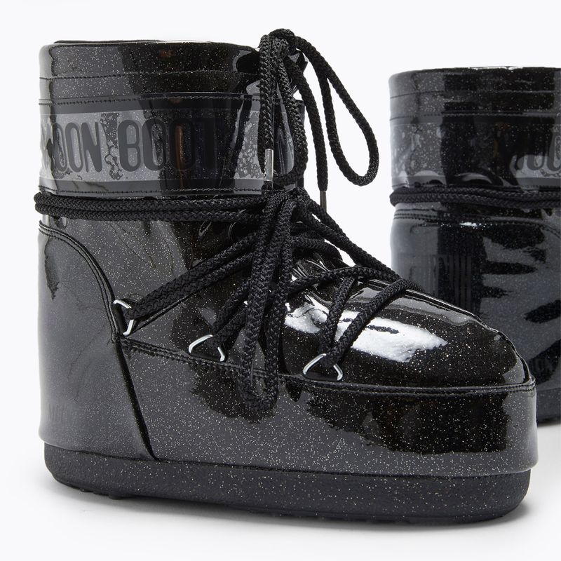 Dámske snehové topánky Moon Boot Icon Low Glitter black 8