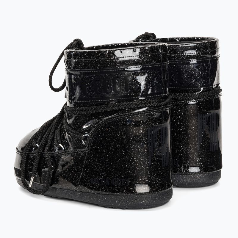 Dámske snehové topánky Moon Boot Icon Low Glitter black 3