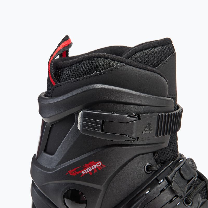 Pánske kolieskové korčule Rollerblade RB 80 black/red 5