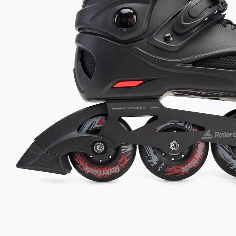 Pánske kolieskové korčule Rollerblade RB 80 black/red 7