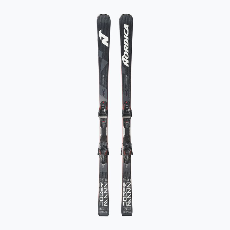 Detské zjazdové lyže Nordica Doberman Combi Pro S + viazania J7.0 FDT anthracite/red